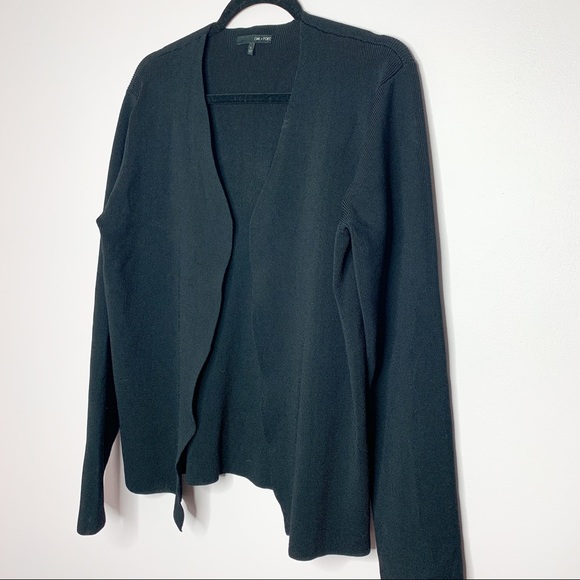 OAK + FORT Oversized Ribbed Black Cardigan size Small - Picture 4 of 10